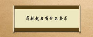 商標起名有什么要求