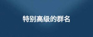 特別高級的群名