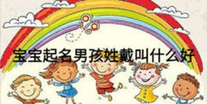 寶寶起名男孩姓戴叫什么好