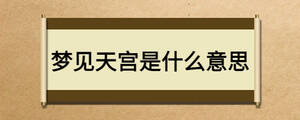 夢見天宮是什么意思