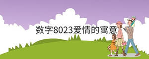 數(shù)字8023愛情的寓意