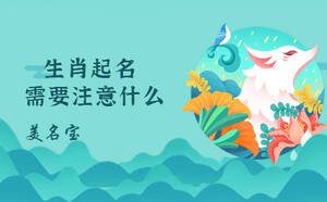 生肖起名需要注意什么