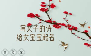 寫(xiě)女子的詩(shī)給女寶寶起什么名字好聽(tīng)